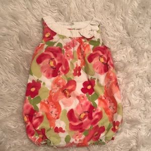 Gymboree floral bubble jumper